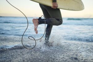A person enjoying Surfing Lessons​.